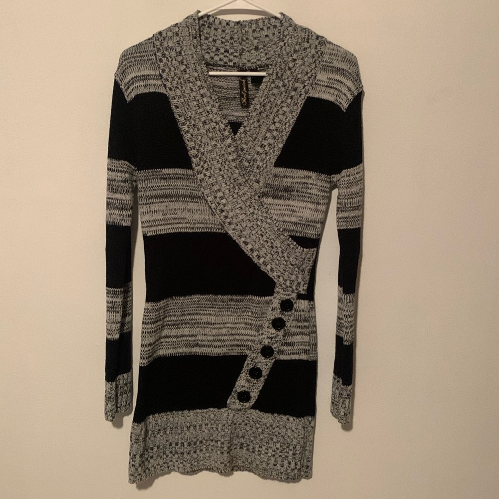 Red Paint Knit Dress